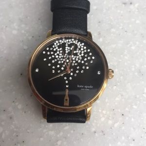 Champagne at midnight Kate Spade watch